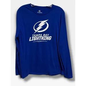 Fanatics Tampa Bay Lightning Women's Long Sleeve Graphic Tee Blue M NHL thumbnail 3