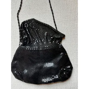 Lulu Townsend Metal Mesh Crossbody Bag Small Black Evening Clutch‎ Glam thumbnail 3