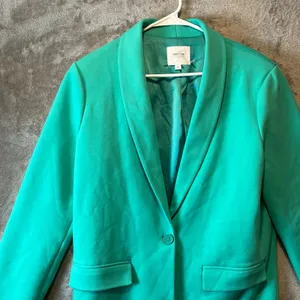 Grey Lab Bright Orange Blazer Bold Statement Piece Power Suit Minimalist Chic XL thumbnail 2
