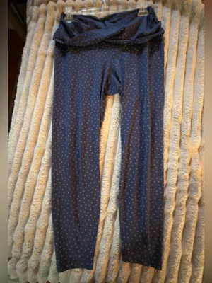 Nike Dri-fit High-Rise Navy Polka Dot Leggings thumbnail 3