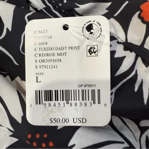 Free People Movement NWT Carpe Diem Printed HR Shorts Women’s Large Tuxedo Daisy thumbnail 5