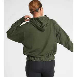 Athleta Ascend Warm-Up Green Active Yoga Running Hoodie Jacket XS thumbnail 2