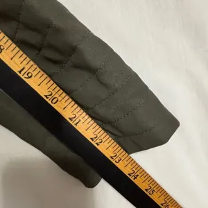 Cupcakes & Cashmere Moto Jacket Olive Green‎ Faux Suede Asymmetric Zip Vegan M thumbnail 11