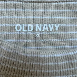 Old Navy Beige Striped tank top thumbnail 3