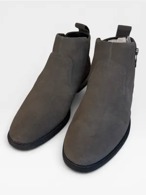 UGG Aureo 2 Gray Suede Zip Ankle Boots Booties Size 6 NWOT thumbnail 7
