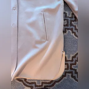 Carolina Belle Soft Cream /Tan Trench Coat LG thumbnail 4