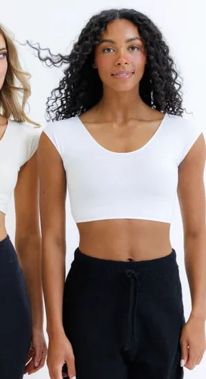 DownEast Basics Demi Tee White Size XS (2-Pack) thumbnail 1