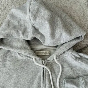 Abercrombie & Fitch Soft Hooded Gray Jumpsuit Loungewear Comfy sz XS thumbnail 3