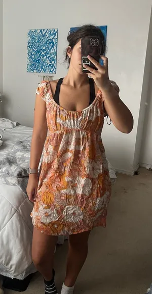 Volcom Sundress Floral Orange thumbnail 1
