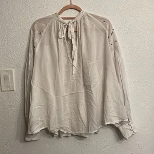 Free People Womens Tops Free People Have It My Way Embroidered Top In Ivory thumbnail 7