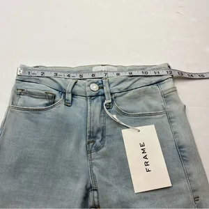 Frame Le‎ Crop Mini Boot Cut Denim Jeans Womens Size 23 Mid-Rise Blue NEW thumbnail 8