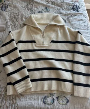 Striped sweater White thumbnail 1