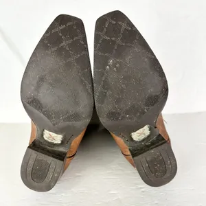 Twisted X Women's Cowboy Boots Size 8.5 Western Rodeo Brown Blue Embroidered thumbnail 7