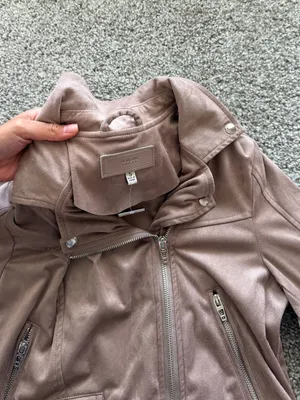Blank NYC Mauve-Taupe Faux Leather Moto Fall Jacket NEW Size Small thumbnail 5