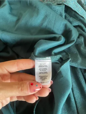 City Studio Dark Green Sparkle Cowl Neck Mini Dress thumbnail 5