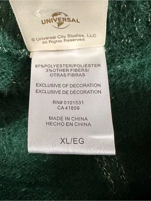 Wicked x Katie Kime Graphic Sweater Pants Emerald Green Elphaba Size XL thumbnail 15