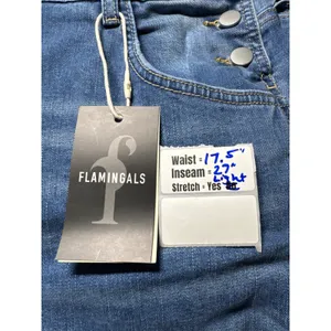 Flamingals Womens Denim Overalls XL Medium Wash Straight Leg Carpenter 80498 NEW thumbnail 4
