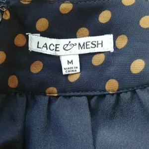Black & Brown Dot Floral Print Halter Dress by Lace & Mesh Modcloth Medium thumbnail 7