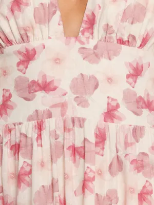 Petal & Pup Clementine Mini Dress - Cream Floral size XL thumbnail 7