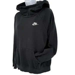 Nike Hoodie Women M Black Funnel Neck Essential Fleece Pullover BV4116 Gym Yoga thumbnail 3