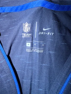 Nike Dri-Fit NFL NWT Los Angeles Rams Navy Heathered Quarter-Zip Pullover thumbnail 6