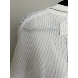 Free People We The Free Travis Polo Top Ivory Women's Size Small thumbnail 8