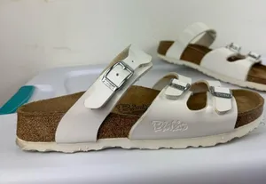 Birkenstock Birki’s Florida White Birko-Flor Strappy Sandals Sz 7 thumbnail 4