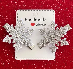 New SnowFlake Hair Clips thumbnail 1