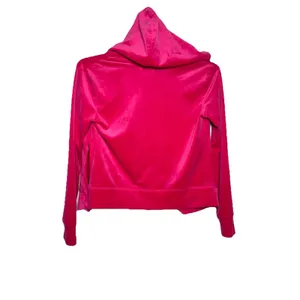 Juicy Couture Velour Zip Hoodie Pink Size S Zipper Broken Y2K thumbnail 3