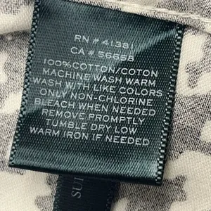 Lauren Ralph Lauren Size PM Houndstooth No Iron Button Down Ahirt Blouse Black W thumbnail 12
