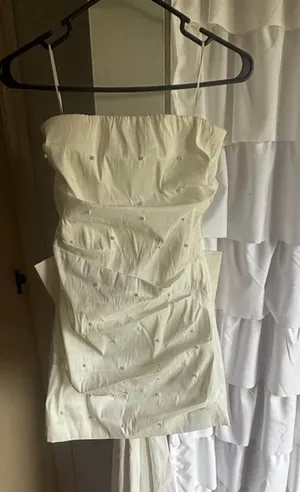 homecoming pearl dress with bow thumbnail 1