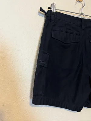 TNA from ARITZIA‎ Cargo Supply Mid-Thigh Shorts In Black Size 4 thumbnail 7