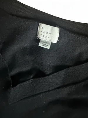 A New Day Black V-Neck Sweater | Size Medium | Target thumbnail 3