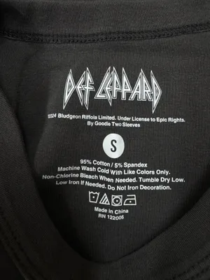 NWT Def Leppard Grey Short Sleeve Baby Tee thumbnail 4