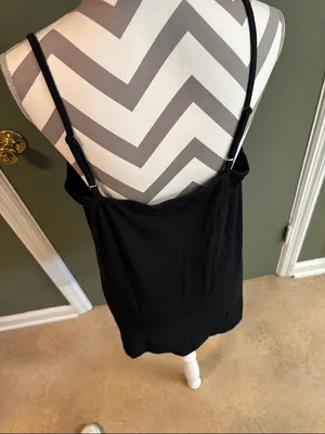 torrid Black Crisscross V-Neck Tank thumbnail 2