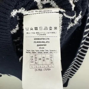 Marella Sport Striped Cotton Knit Sweater Large Navy Nautical Coastal Pullover‎ thumbnail 5