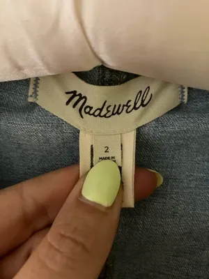 Madewell Chambray Denim Snap Front Dress Size 2 thumbnail 4