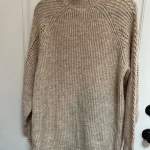 Lauren Conrad cableknit mock‎ neck sweater tan tunic size large soft lightweight thumbnail 4