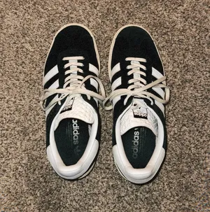 Adidas Gazelle Sneakers Black and White thumbnail 3