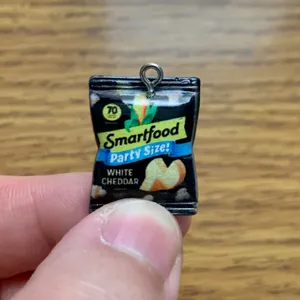 Smartfood Popcorn Charm Pendant Black thumbnail 3