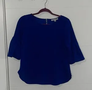 Royal blue business blouse Size M thumbnail 1