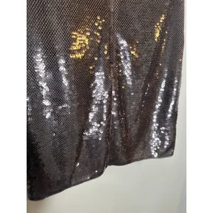 A.L.C. Brown Sequin Adjustable Strap Square Neck Sleeveless Dani Mini Dress sz S thumbnail 11