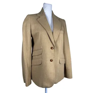 Vintage ‘90s Londonderry by Peabody Tan Wool Blend Single Breasted Blazer thumbnail 2