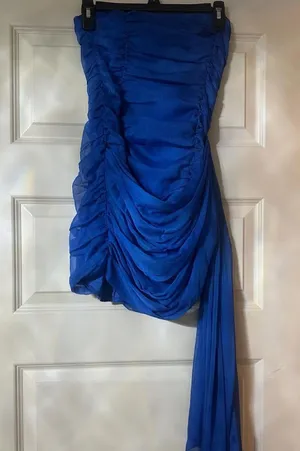Hello Molly Blue Mini Dress thumbnail 1
