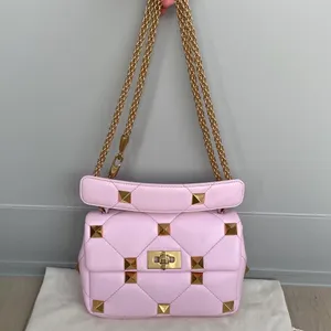 Valentino Garavani Roman Stud Medium Quilted Chain Shoulder Bag thumbnail 4