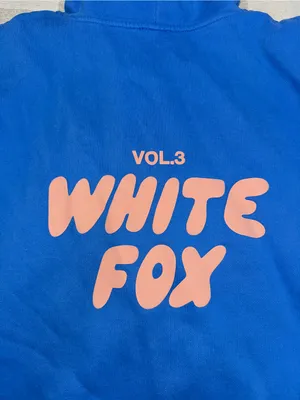 White Fox Offstage Front Hoodie Azure size M/L thumbnail 4