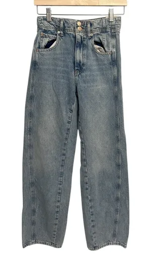 Free People Aster high-rise straight-leg jeans size 26 thumbnail 1