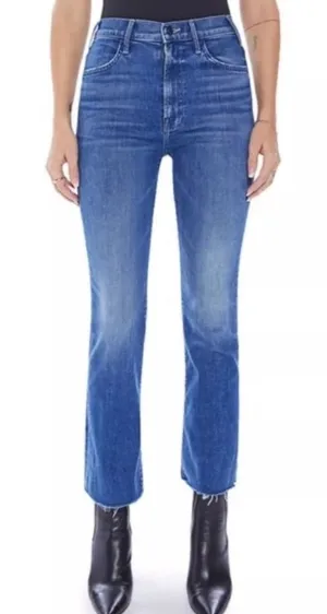 MOTHER‎ Hustler Ankle Fray Wish On A Star Jeans Size 32 thumbnail 1
