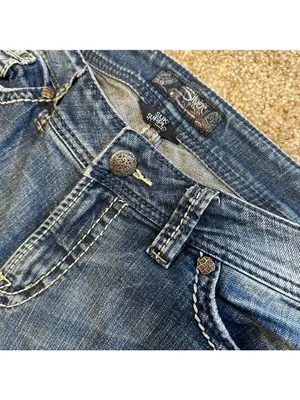 Silver Jeans Womens Bootcut Suki Medium Wash Size 28x30 thumbnail 4