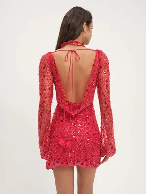 For Love & Lemons Red Dress thumbnail 2